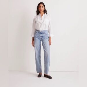 Madewell low slung straight jeans